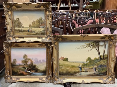 Lot 244 - Ronald Horsewell (Born 1934) - three framed oils on canvas - Rural Landscapes