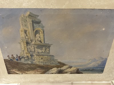 Lot 191 - Collection of unframed 19th century watercolours,  prints and similar