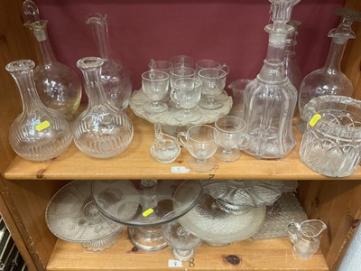 Lot 203 - Collection of 19th century glass