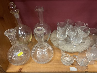 Lot 203 - Collection of 19th century glass