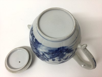 Lot 317 - Two 18th century Chinese teapots, 18th century Famille Rose bowl and 19th century Famille Rose dish