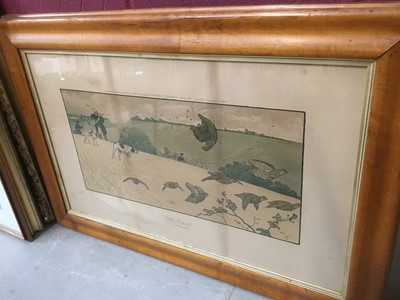 Lot 220 - Two large hunting prints
