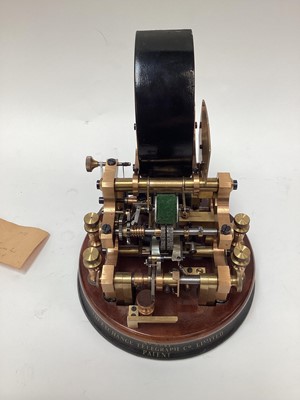Lot 2442 - Rare early 20th century Ticker Tape Machine 'The Exchange Telegraph Co. Limited Patent' by M. Theiler & Sons, London numbered 5041.
