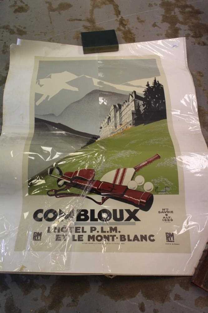 Lot 2475 - Two large replica Mont Blanc lithographic prints