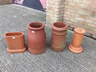 Lot 1027 - Victorian terracotta chimney and others