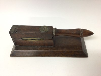 Lot 82 - 19th century bottle corker with turned handle