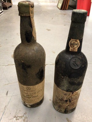 Lot 441 - Fonseca Guimaraens vintage port 1962 & 1965 and Taylor's Quinta de Vargellas vintage port 1972 and another, plus other red wines