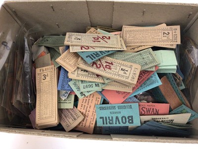 Lot 1406 - Old Bus Tickets in two shoe boxes