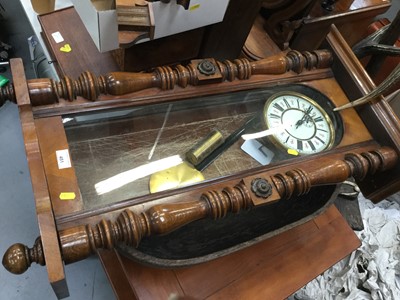 Lot 451 - Large walnut cased a Vienna regulator wall clock