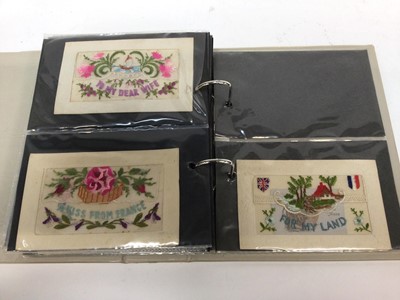 Lot 1407 - Postcards - WW1 Silk Embroidered including Military R.E., A.S.E., R.F., South Lancashire, Royality etc. (50+)