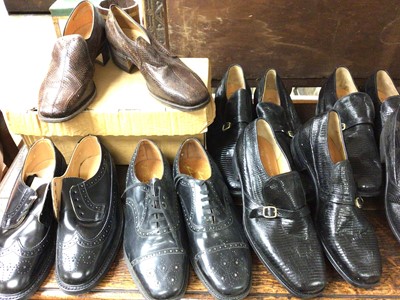 Lot 494 - Collection of vintage men’s shoes including Masegrove Ltd and Tricker’s