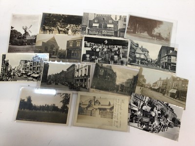 Lot 1409 - Postcards loose in shoe box.  Mainly GB topography, views, landmarks, windmill, street scenes, early cards, lifeboat launch Southport, real photographic social history cards and others. (400)