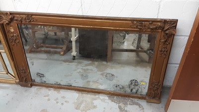 Lot 1067 - Old wall mirror in gilt frame, 110cm x 61.5cm