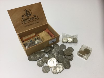 Lot 409 - U.S. - Mixed coinage to include Washington silver Quarter Dollars x 25 (N.B. Various dates & grades) and other issues (Qty)