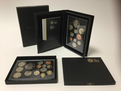 Lot 426 - G.B. - Royal Mint proof sets to include 'Prince Philip 90th Birthday' fourteen coin set 2011 and premium 'Diamond Jubliee £5 etc ten coin set 2012 (N.B. Both sets cased with Certificates of Authent...