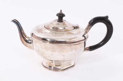 Lot 328 - 1930s silver teapot