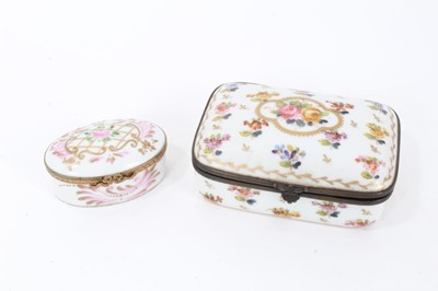 Lot 794 - Two limoges porcelain boxes