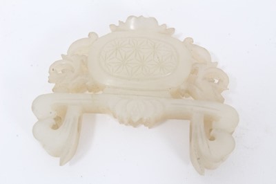 Lot 756 - Chinese jade pendant and another