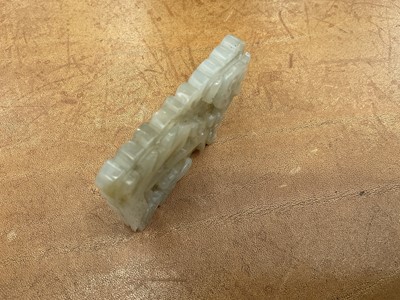 Lot 756 - Chinese jade pendant and another