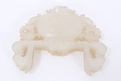 Lot 756 - Chinese jade pendant and another