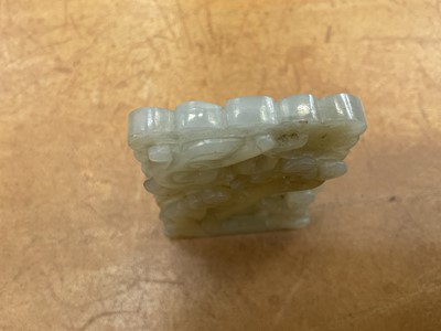 Lot 756 - Chinese jade pendant and another