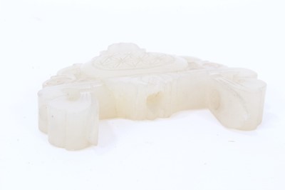 Lot 756 - Chinese jade pendant and another