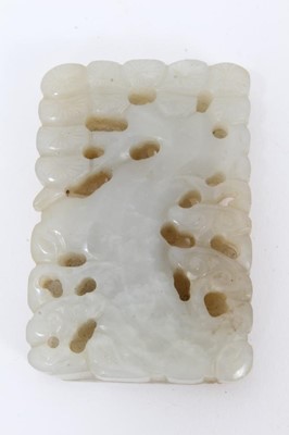 Lot 756 - Chinese jade pendant and another