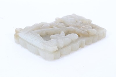 Lot 756 - Chinese jade pendant and another