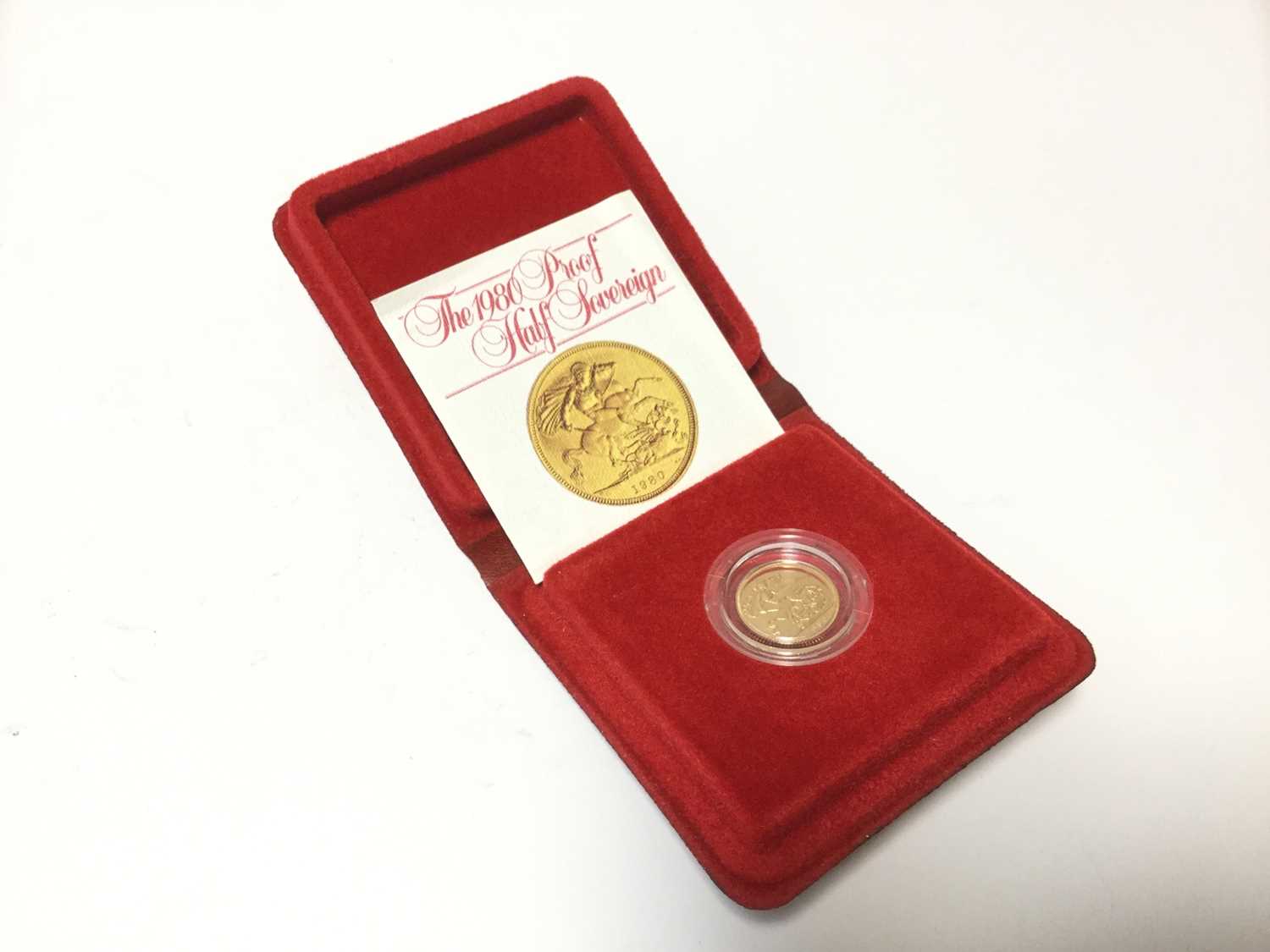 Lot 430 - G.B. - Royal Mint gold proof Half Sovereign Elizabeth II 1980 (N.B. In case of issue with Certificate of Authenticity) (1 coin)
