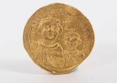 Lot 434 - Byzantine - Gold Solidus of Heraclius and Heraclius Constantine, struck at the mint of Constantinople circa 610-641 AD (N.B. Coin has been slightly creased in antiquity) otherwise EF (1 coin)