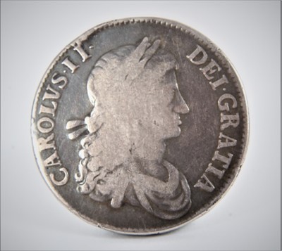 Lot 436 - G.B. - Silver Crown Charles II 1663 (N.B. Regnal year on edge in Roman figures) G-VG (1 coin)