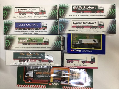 Lot 1855 - Diecast boxed selection of Atlas editions and Corgi Eddie Stobart models  (19)