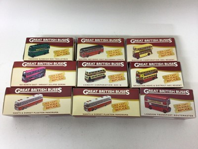 Lot 1866 - Diecast boxed selection of Atlas Edition Great British Buses