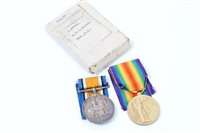 Lot 546 - First World War pair - comprising War and...