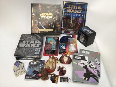 Lot 1900 - Star Wars, Star Trek and other related toys and figures including Bandai lazer tank mostly all boxed