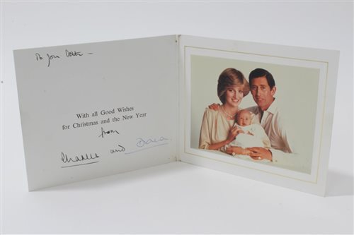 Lot 84 - TRH The Prince and Princess of Wales - signed...