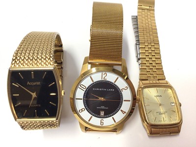 Lot 21 - Group of various stainless steel wristwatches