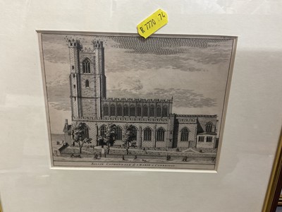 Lot 286 - Four Cambridge prints and other antique prints