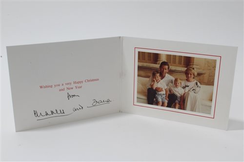 Lot 87 - TRH The Prince and Princess of Wales - signed...