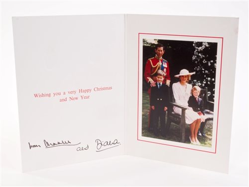 Lot 88 - TRH The Prince and Princess of Wales - signed...