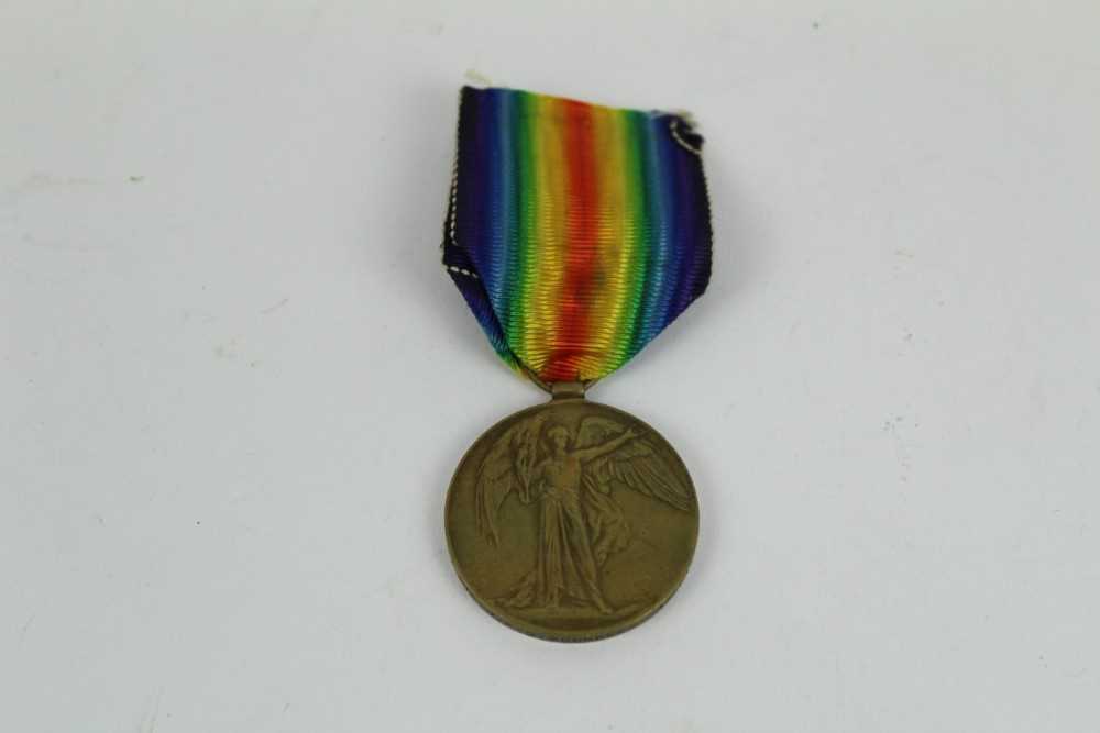 Lot 706 - First World War Victory medal named to 415221. PTE. J. P. G. Moorres. 13 - CAN. INF.