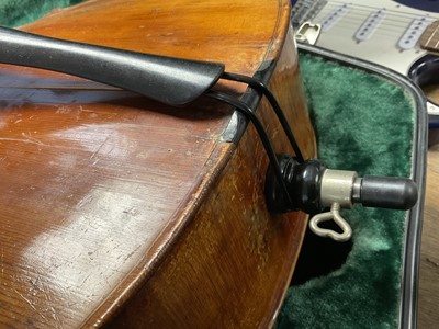 Lot 2207 - Late 19th century German cello, recently refurbished, together with bow, cased