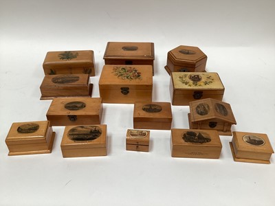 Lot 2460 - Group of Mauchline ware boxes