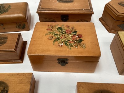 Lot 2460 - Group of Mauchline ware boxes