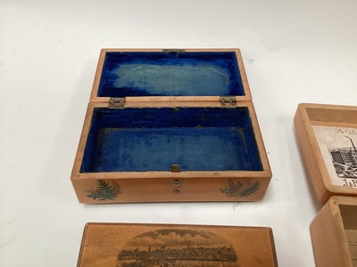 Lot 2460 - Group of Mauchline ware boxes