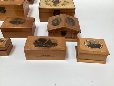 Lot 2460 - Group of Mauchline ware boxes