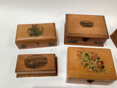 Lot 2460 - Group of Mauchline ware boxes