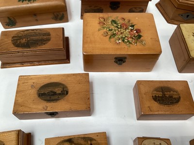 Lot 2460 - Group of Mauchline ware boxes