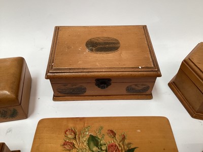 Lot 2460 - Group of Mauchline ware boxes