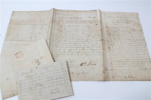 Lot 102 - A fascinating group of Georgian documents...